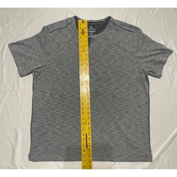 Tommy Bahama Shirt Mens XL Blue IslandZone V Neck Performance Tee Lightweight - Picture 9 of 10